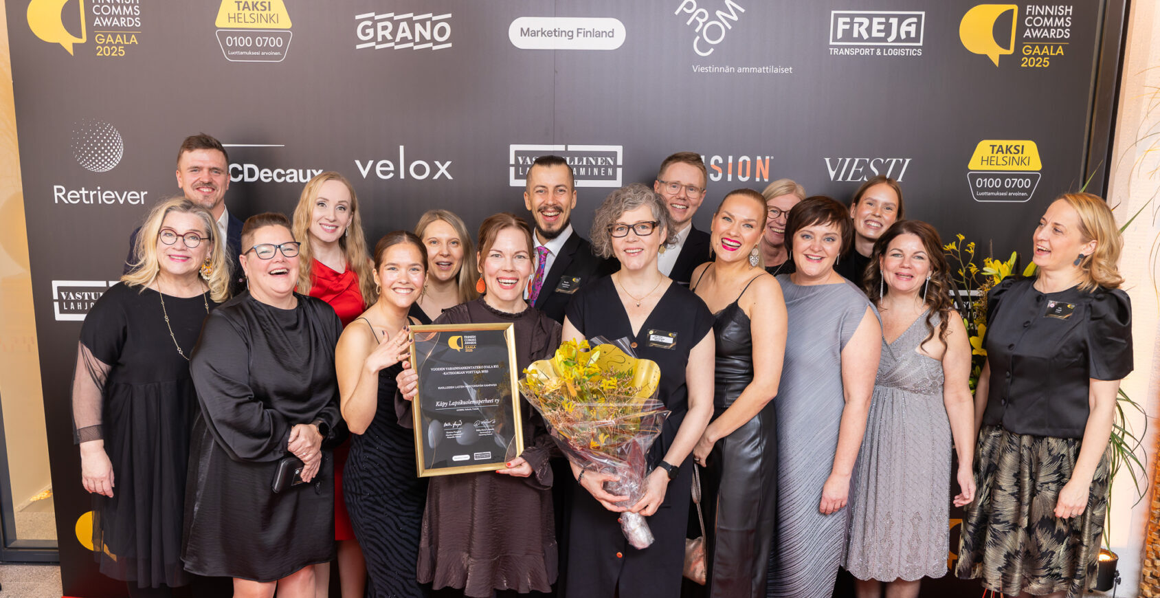 Vuoden varainhankintateko -kategorian finalistit FCA 2025 -gaalassa