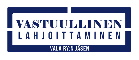 Logo: Vastuullinen lahjoittaminen ry:n jäsen